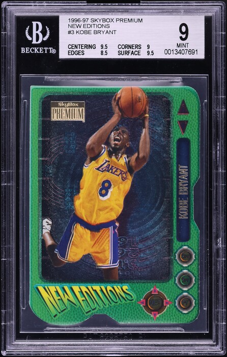 1996 Skybox Z-Force Zebut Kobe Bryant ROOKIE #3 PSA 9 MINT on