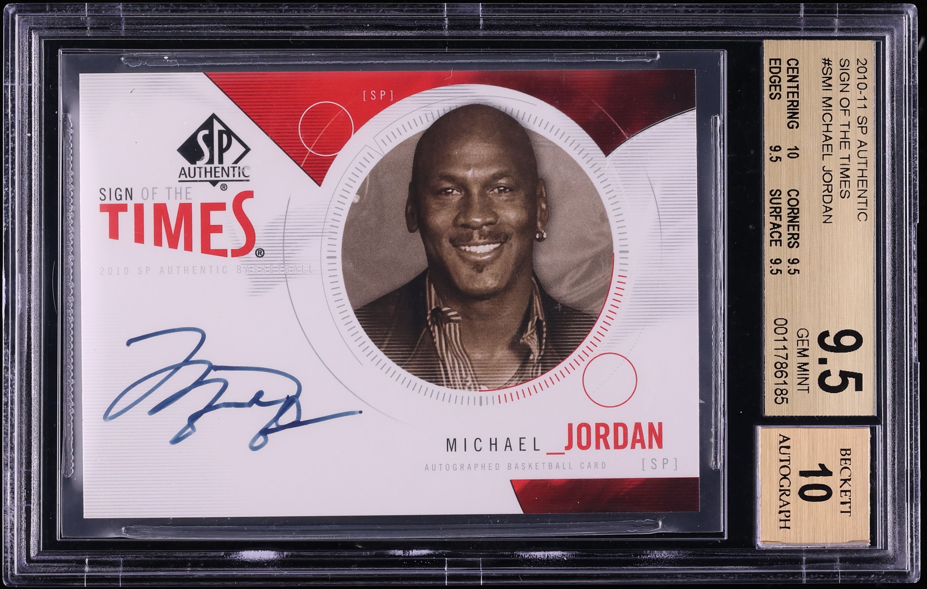 2010 SP Authentic Sign Of The Times Michael Jordan AUTO #SMI