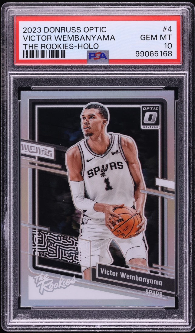 2023 Donruss Optic The Rookies Holo Victor Wembanyama ROOKIE #4 PSA 10 GEM MINT