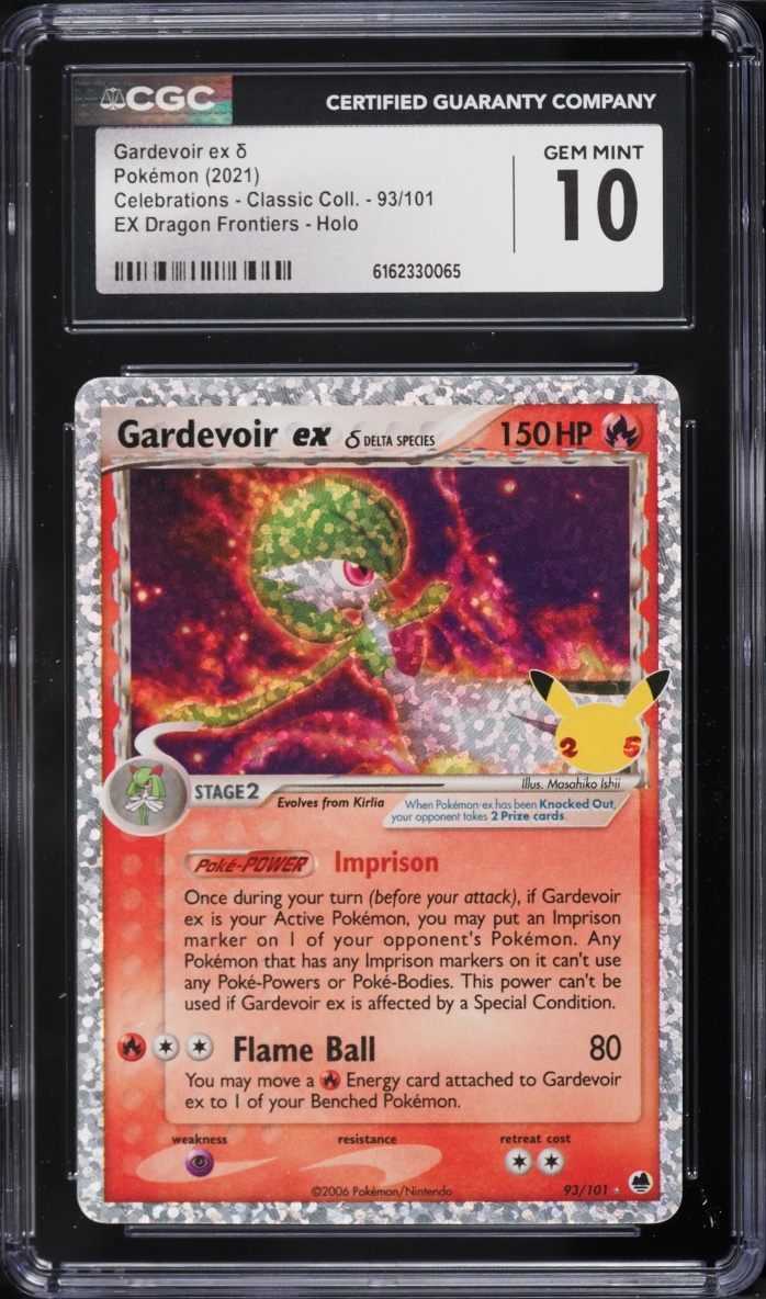 2021 Pokemon Sword & Shield Celebrations Classic Collection Holo Gardevoir EX #93 CGC 10 GEM