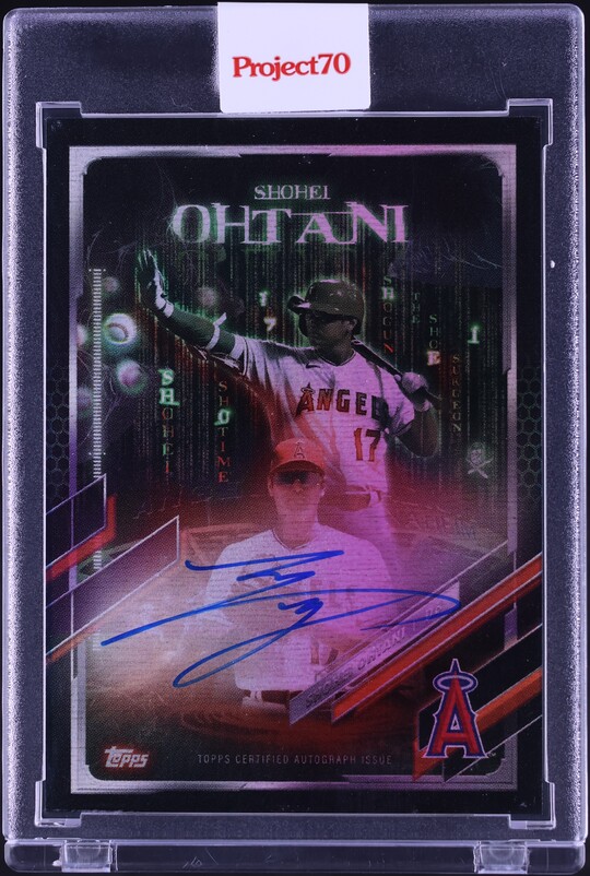 2021 Topps Project 70 By The Shoe Surgeon Red Rainbow Foil Shohei