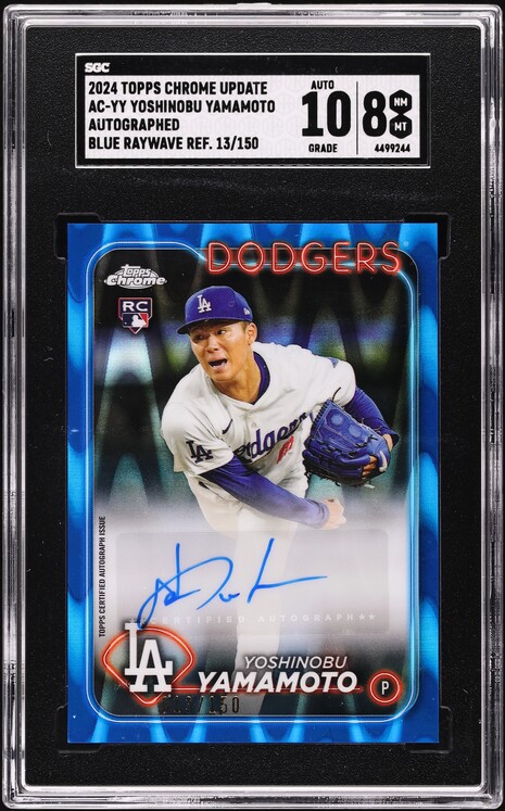 スポーツ選手 TOPPS DEFINITIVE 2025 Topps Heritage Cartoon Variation Yoshinobu Yamamoto LA