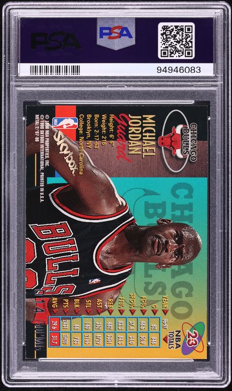 1997 Metal Universe Championship Precious Metal Gems Michael Jordan /50 PSA 7.5