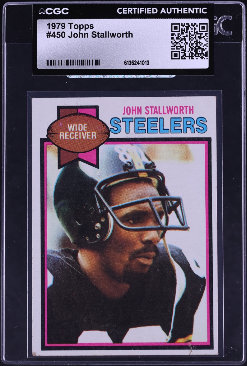 1979 Topps Football John Stallworth #450 CGC AUTH