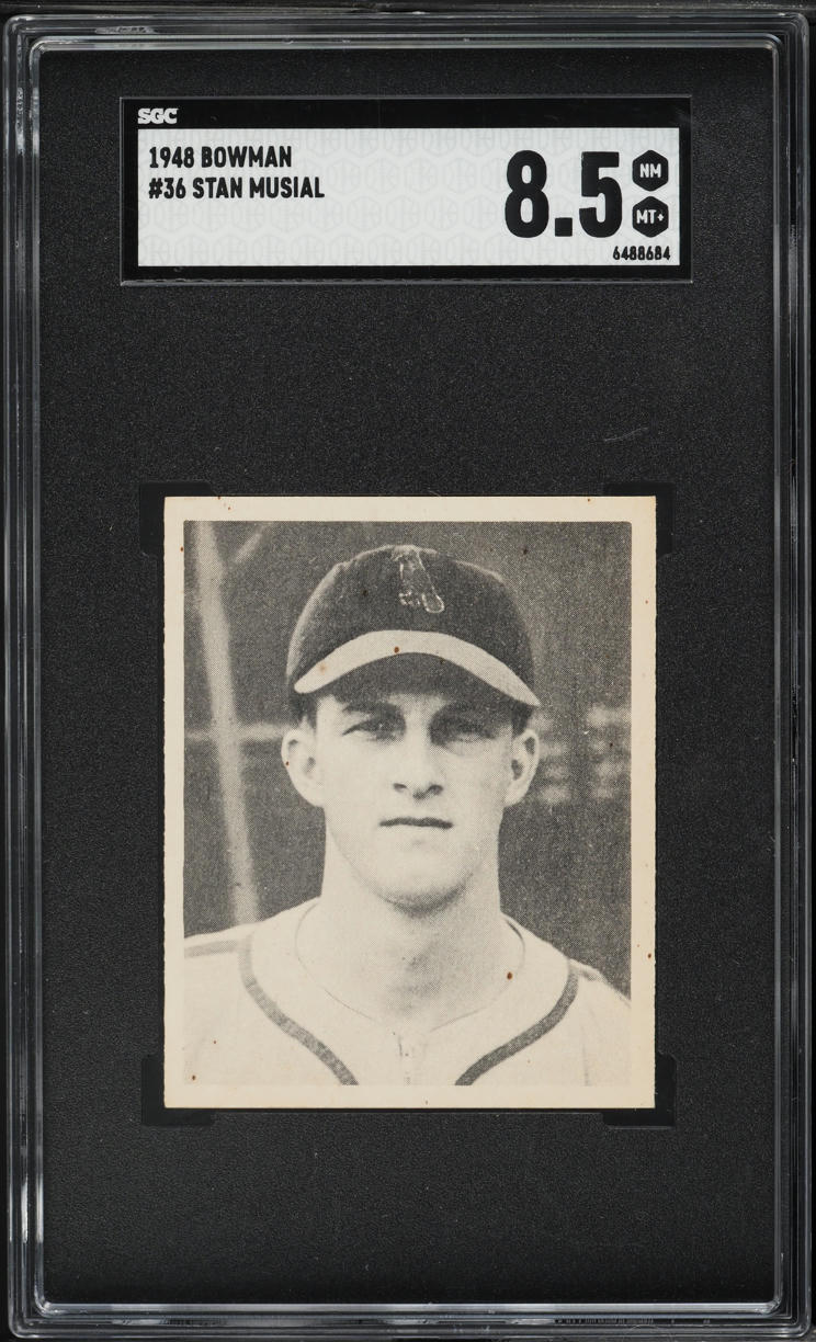 1948 Bowman Stan Musial ROOKIE #36 SGC 8.5 NM-MT+