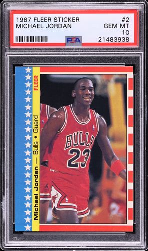 ジョーダンカード 1987年 Fleer 2年目 MICHAEL JORDAN ~ 1987-88 Fleer Basketball 2nd Year Card #59