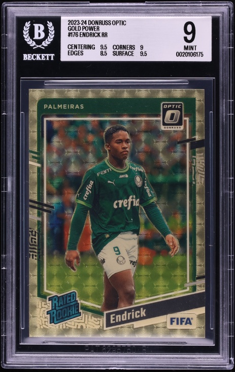 2023 Donruss Optic Gold Power Endrick ROOKIE 1/1 #176 BGS 9 MINT