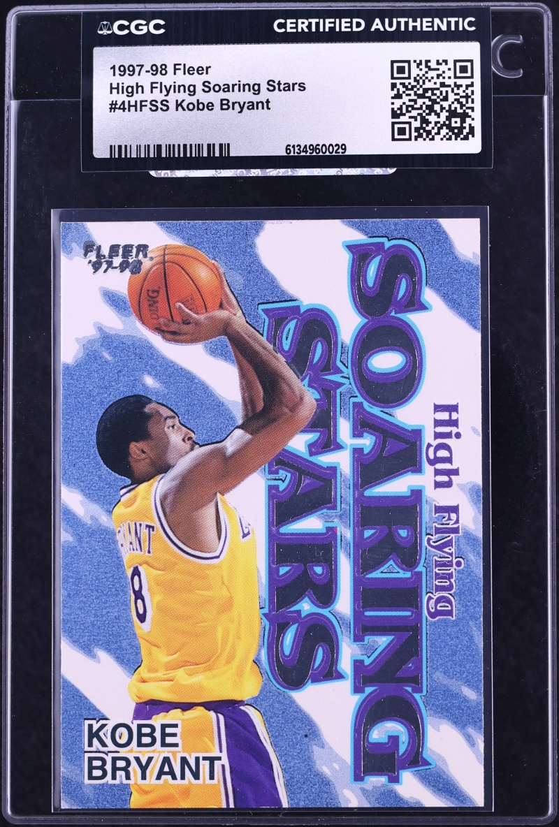 1997 Fleer High Flying Soaring Stars Kobe Bryant #4HFSS CGC AUTH