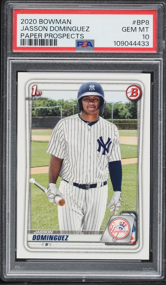 2020 Bowman Paper Jasson Dominguez PROSPECT #BP-8 PSA 10 GEM MINT