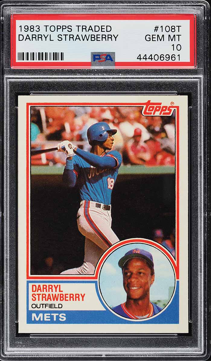 1983 Topps Traded Darryl Strawberry ROOKIE #108T PSA 10 GEM MINT