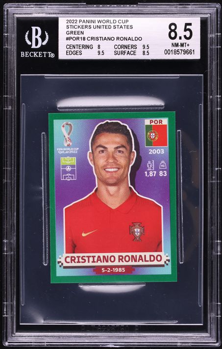 2022 Panini Prizm World Cup Qatar Red Cristiano Ronaldo /399 #175
