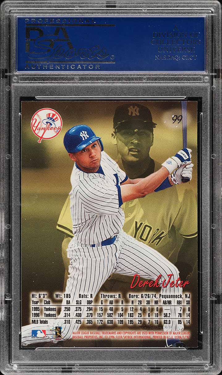 1997 Ultra Derek Jeter #99 PSA 10 GEM MINT