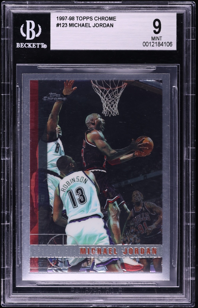 1997 Topps Chrome Michael Jordan #123 BGS 9 MINT