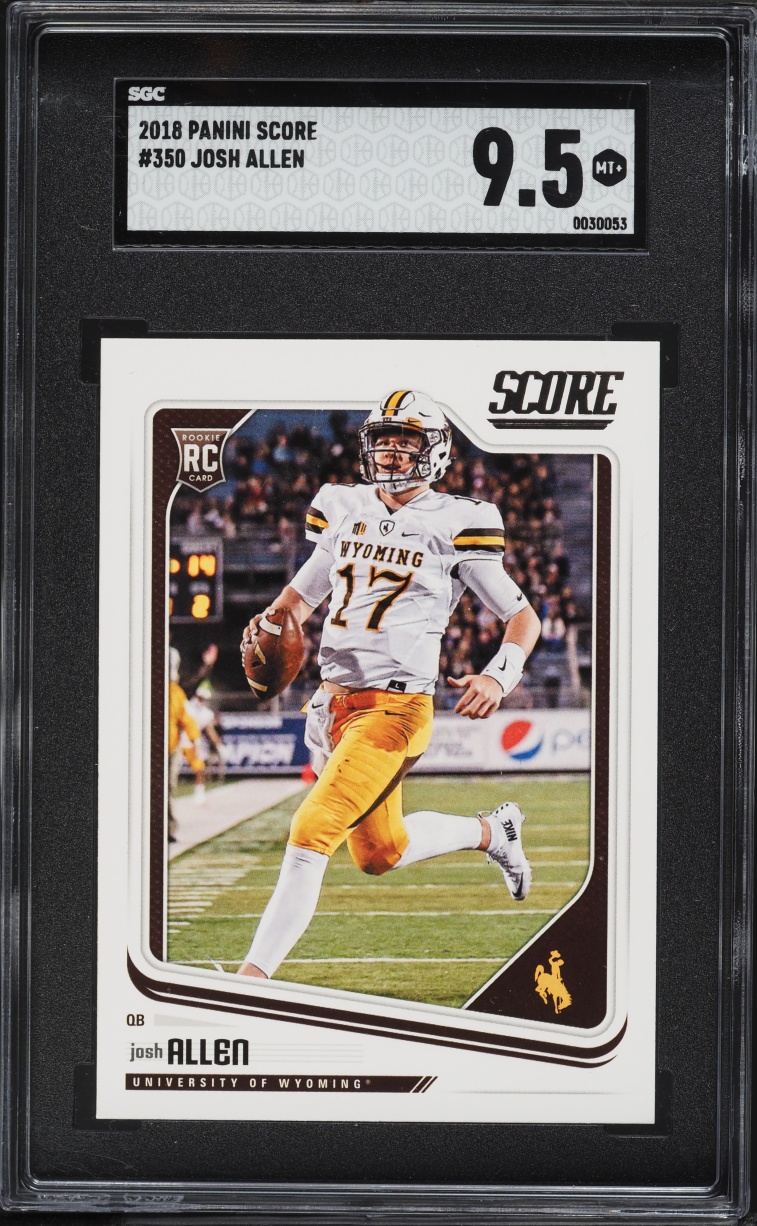 2018 Score Football Josh Allen ROOKIE #350 SGC 9.5 MINT+