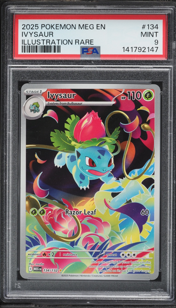 2025 Pokemon Mega Evolution IR Ivysaur #134 PSA 9 MINT