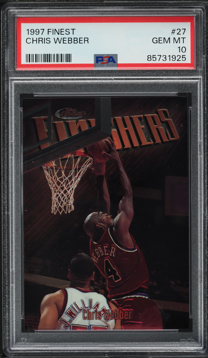 1997 Finest Basketball Chris Webber #27 PSA 10 GEM MINT