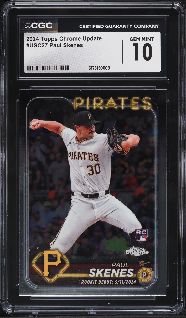 2024 Topps Chrome Update Paul Skenes ROOKIE #USC27 CGC 10 GEM MINT