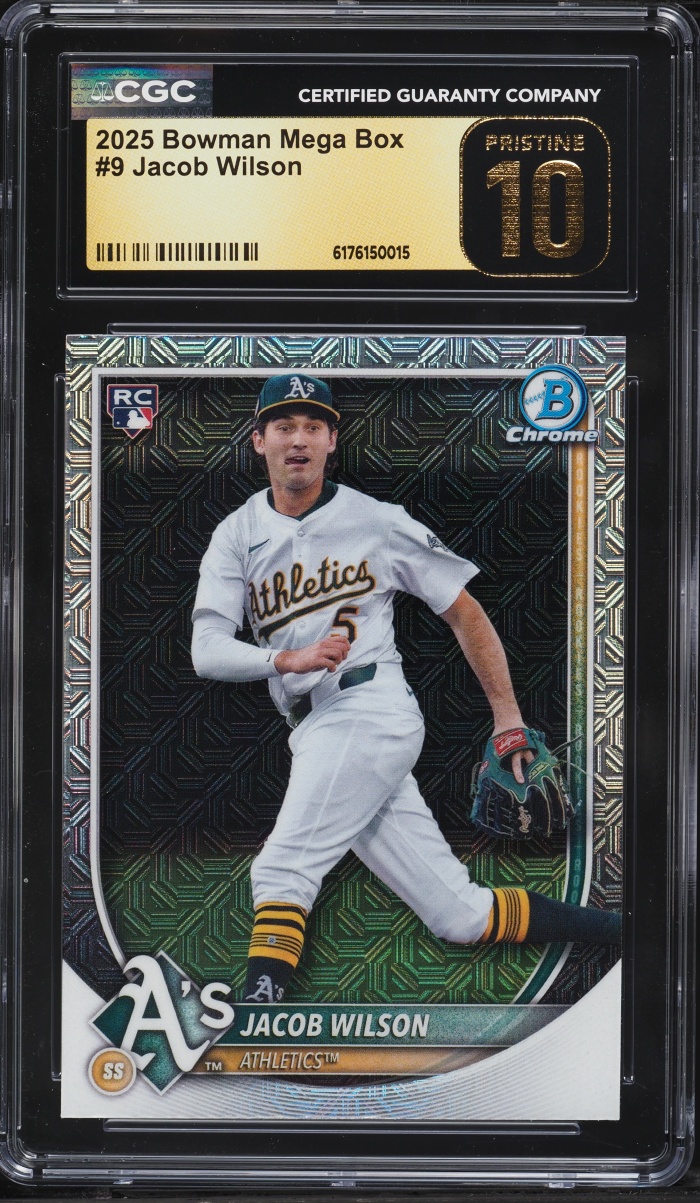 2025 Bowman Chrome Mega Box Jacob Wilson ROOKIE #9 CGC 10 PRISTINE