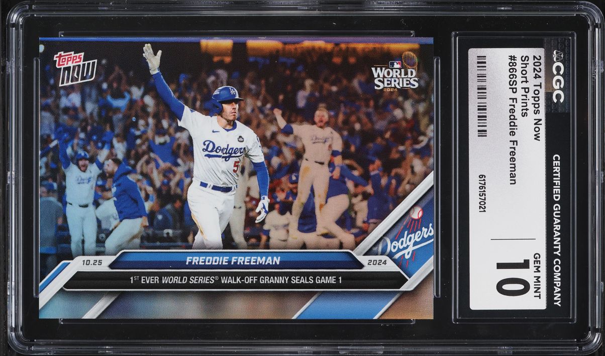 2024 Topps Now Short Prints Freddie Freeman #866SP CGC 10 GEM MINT