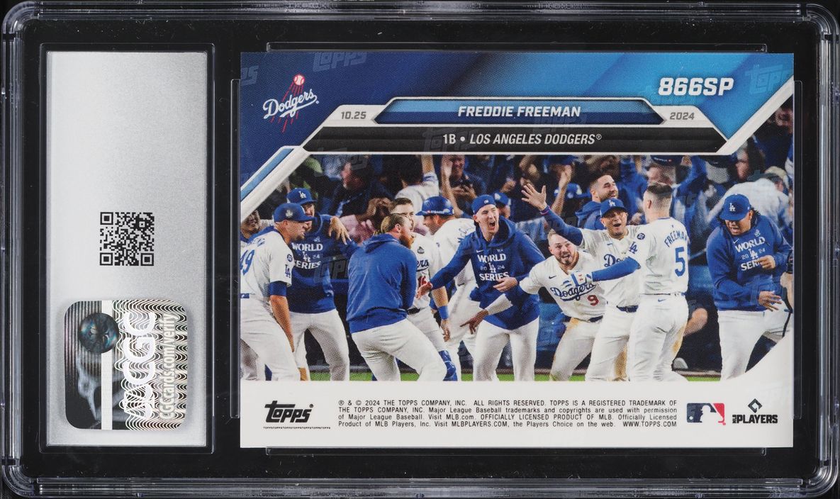2024 Topps Now Short Prints Freddie Freeman #866SP CGC 10 GEM MINT