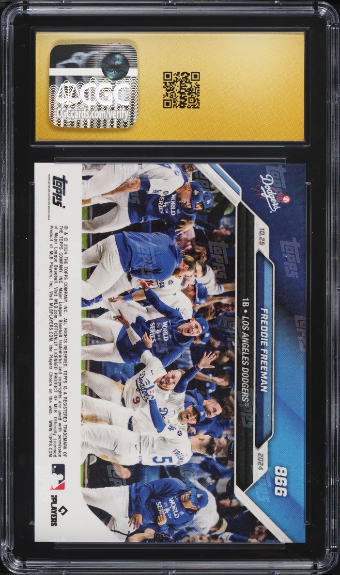 2024 Topps Now Freddie Freeman #866 CGC 10 PRISTINE