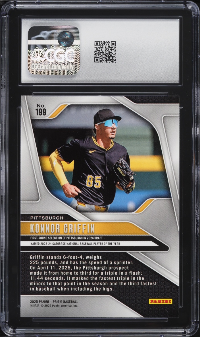 2025 Panini Prizm Konnor Griffin #199 CGC 10 GEM MINT