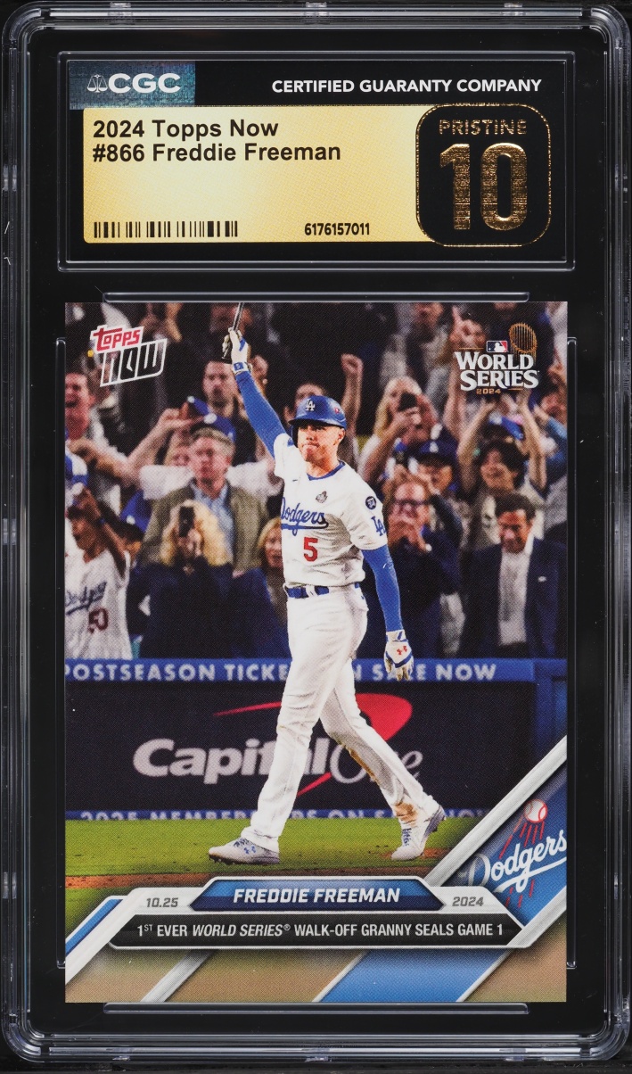 2024 Topps Now Freddie Freeman #866 CGC 10 PRISTINE