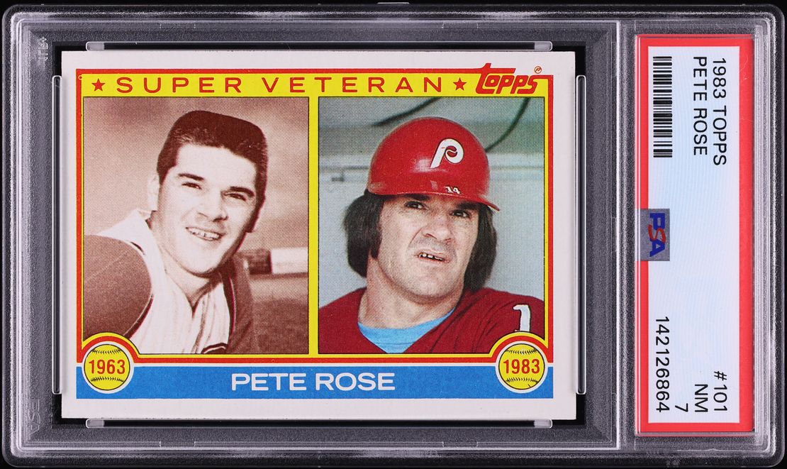 1983 Topps Super Veteran Pete Rose #101 PSA 7 NRMT