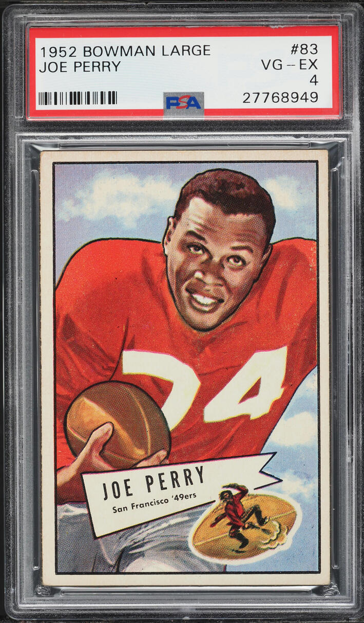 1952 Bowman Large Joe Perry #83 PSA 4 VGEX