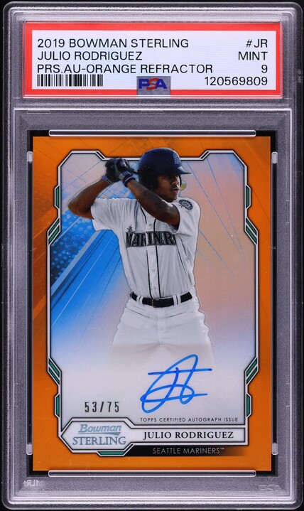 2022 Topps Update Gold Foil Julio Rodriguez ROOKIE #US44 PSA