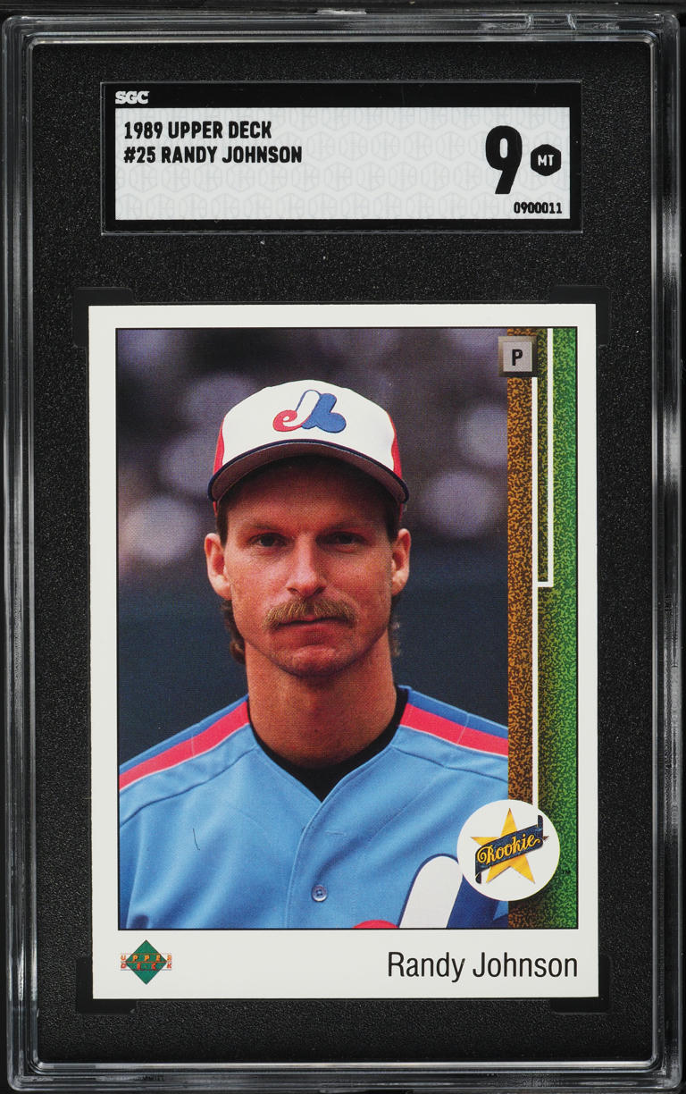 1989 Upper Deck Randy Johnson ROOKIE #25 SGC 9 MINT on