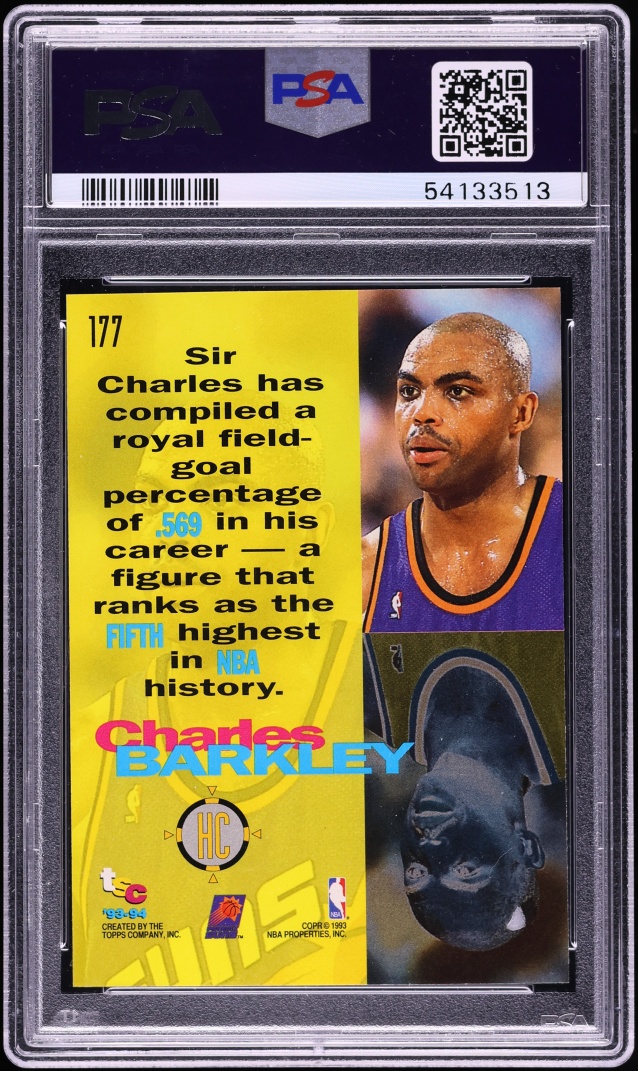 1993 Stadium Club 1st Day Issue Charles Barkley #177 PSA 10 GEM MINT