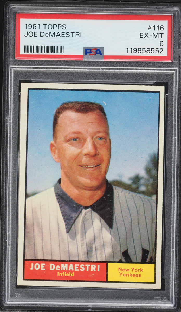 1961 Topps Joe DeMaestri #116 PSA 6 EXMT