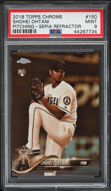 2018 Topps Chrome Red Refractor Shohei Ohtani ROOKIE AUTO