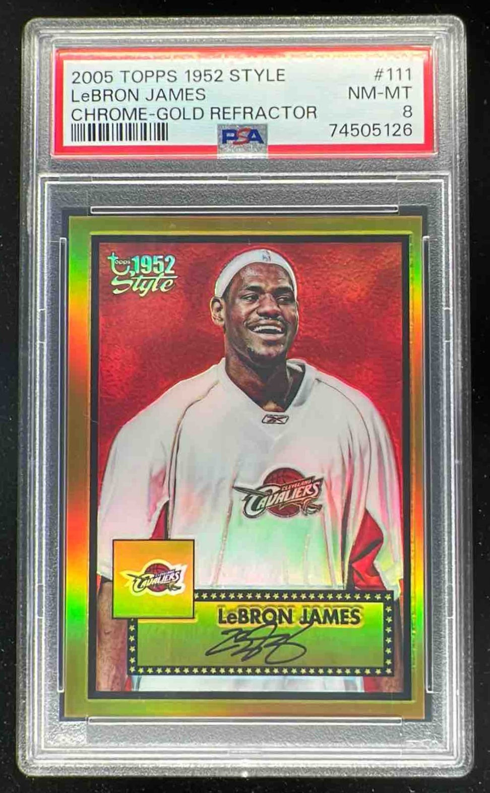 2005 Topps Chrome Blue Xfractor LeBron James /90 #102 PSA 10 GEM