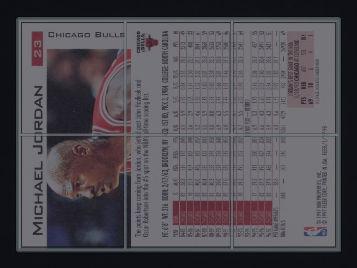 1997 Fleer Basketball Michael Jordan #23 MBA AUTH
