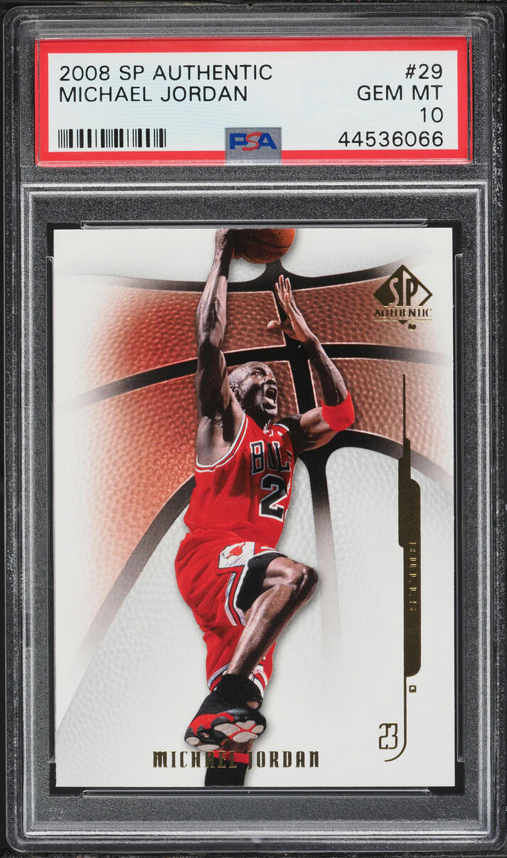2008 SP Authentic Michael Jordan #29 PSA 10 GEM MINT