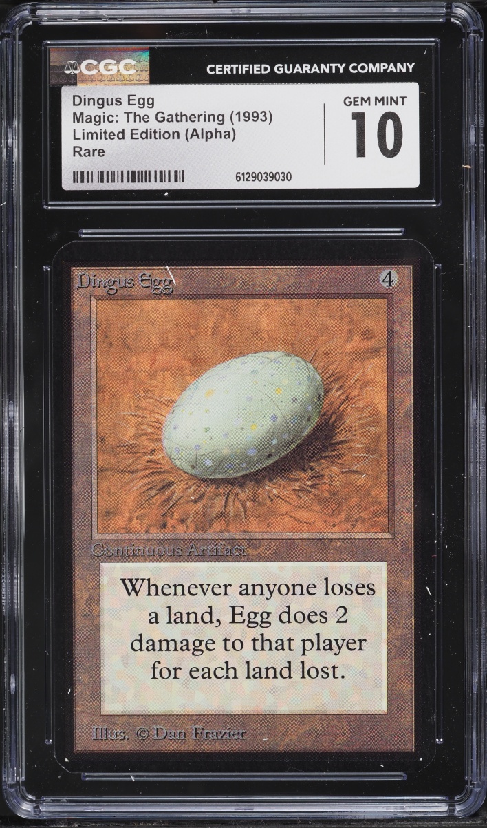 1993 Magic The Gathering MTG Alpha Dingus Egg CGC 10 GEM MINT