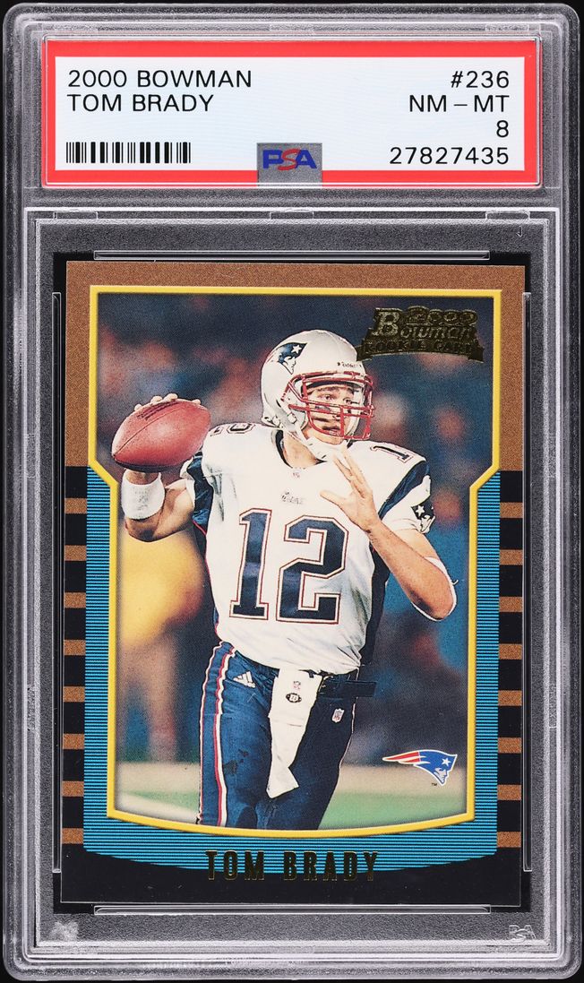 2000 Bowman Football Tom Brady ROOKIE #236 PSA 8 NM-MT