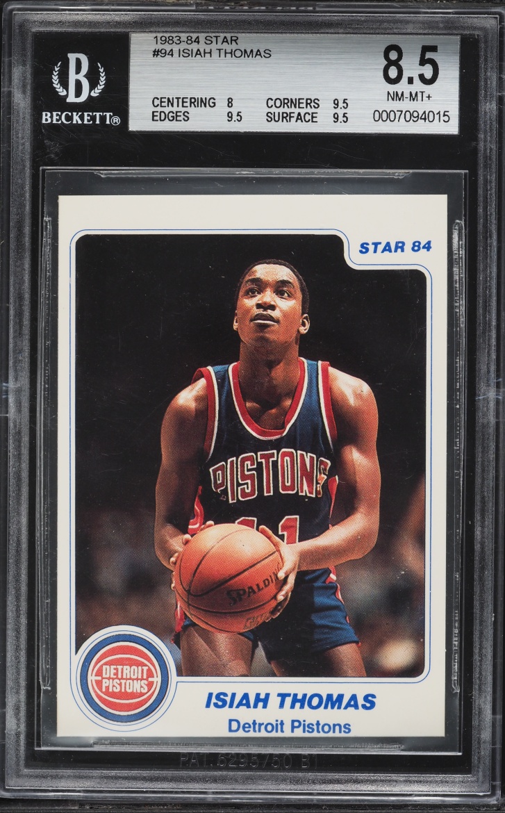 1983 Star Basketball Isiah Thomas ROOKIE #94 BGS 8.5 NM-MT+