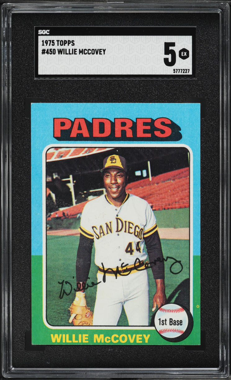 1975 Topps Willie McCovey #450 SGC 5 EX