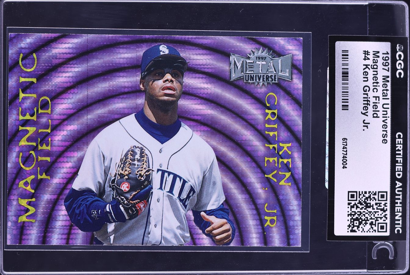 1997 Metal Universe Magnetic Field Ken Griffey Jr. #4 CGC AUTH