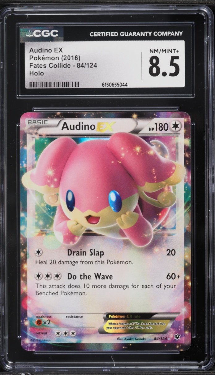 2016 Pokemon XY Fates Collide Holo Audino EX #84 CGC 8.5 NM-MT+