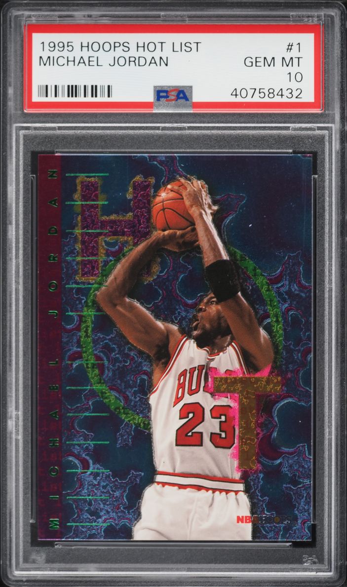 1995 Hoops Hot List Michael Jordan #1 PSA 10 GEM MINT