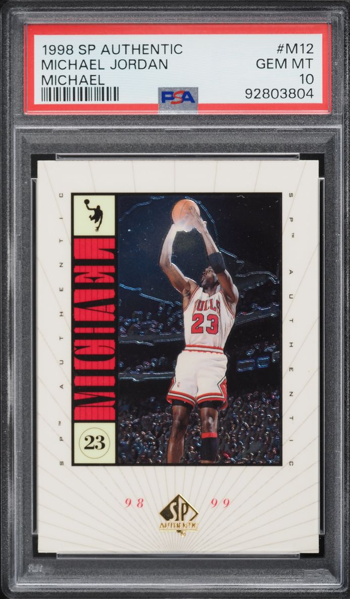 1998 SP Authentic Michael Michael Jordan #M12 PSA 10 GEM MINT