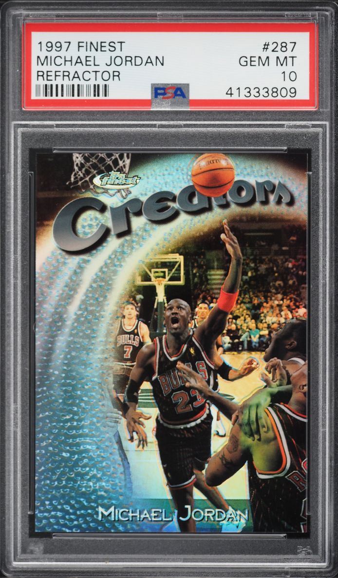 1997 Finest Refractor Michael Jordan /1090 #287 PSA 10 GEM MINT