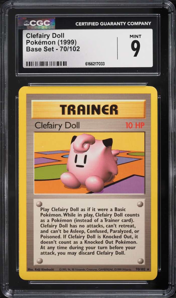 1999 Pokemon Base Set Clefairy Doll #70 CGC 9 MINT