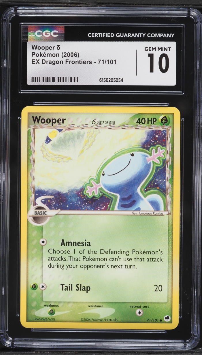 2006 Pokemon EX Dragon Frontiers Wooper #71 CGC 10 GEM MINT