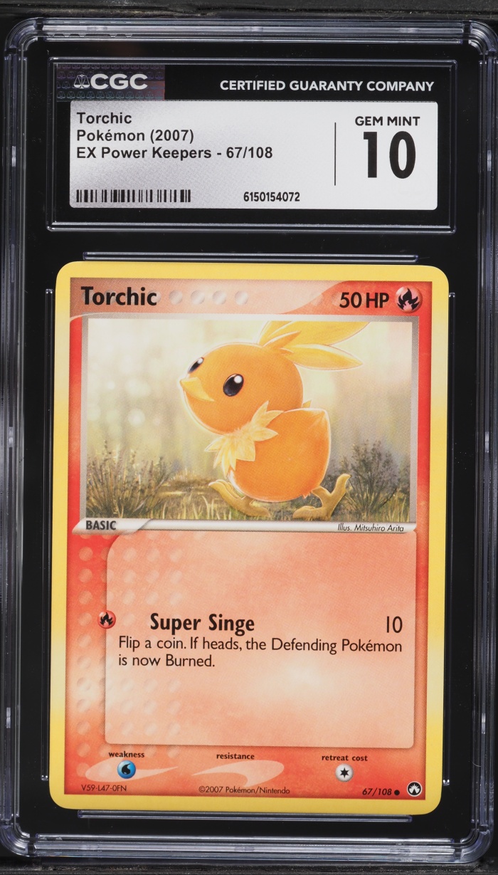 2007 Pokemon EX Power Keepers Torchic #67 CGC 10 GEM MINT