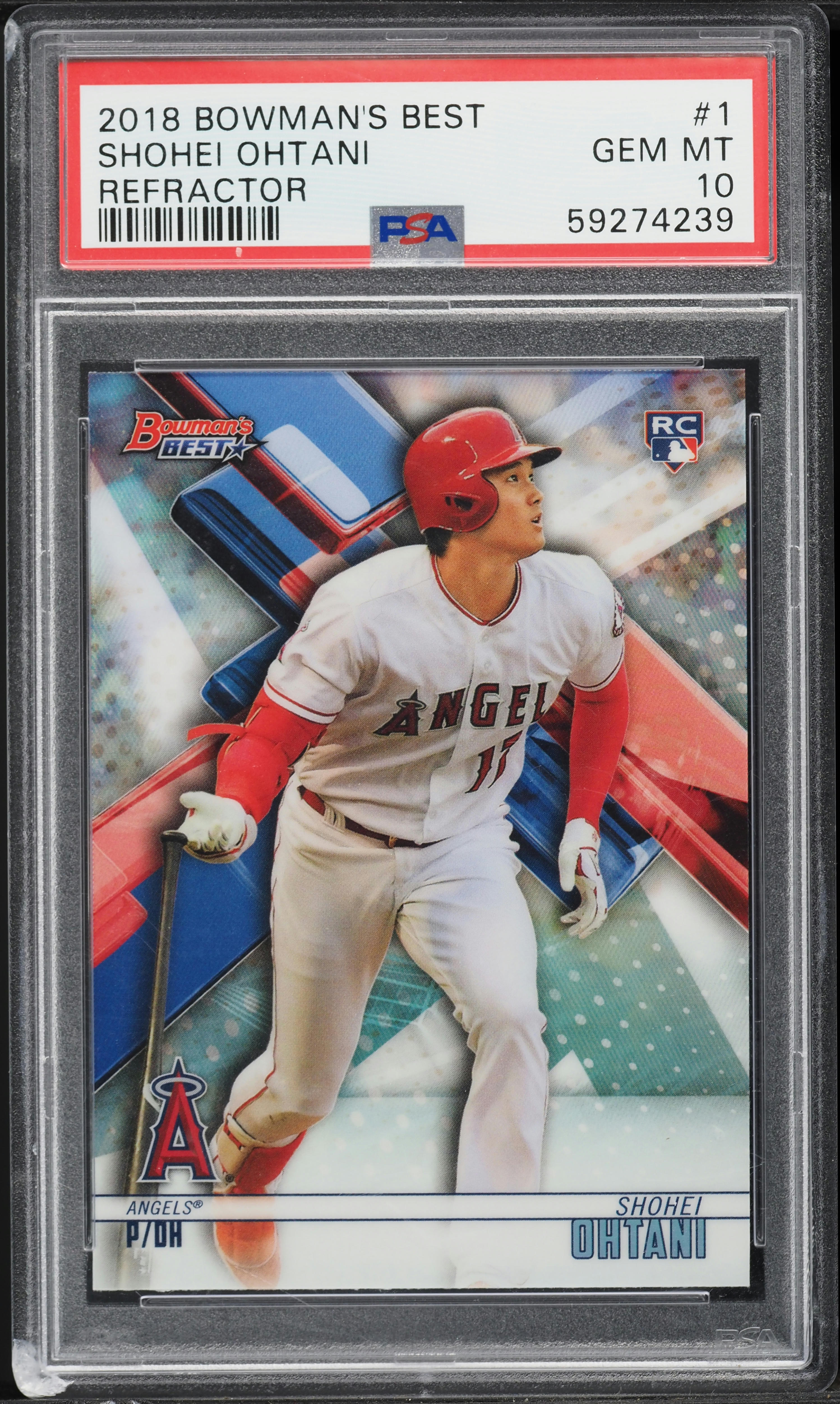 大谷翔平 2018 Bowman's Best Refractor Shohei Shohei Ohtani 2018 Bowman's Best #1 Refractor Price Guide